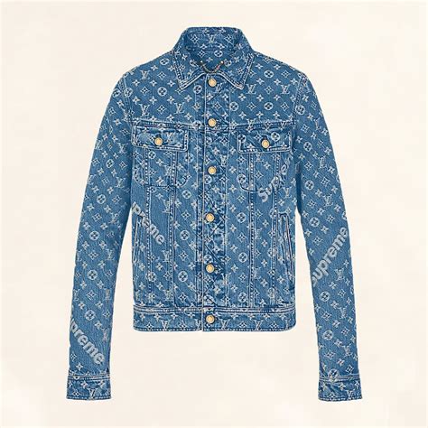 supreme louis vuitton denim jacket